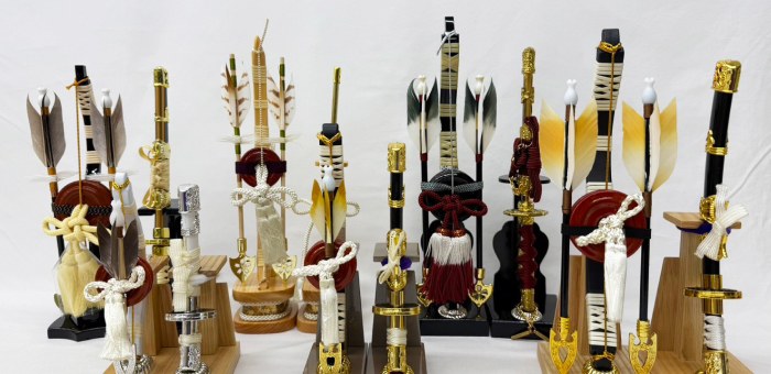 破魔弓・破魔矢の展示